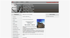 Desktop Screenshot of hausarzt-rentfort.de