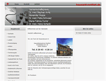 Tablet Screenshot of hausarzt-rentfort.de